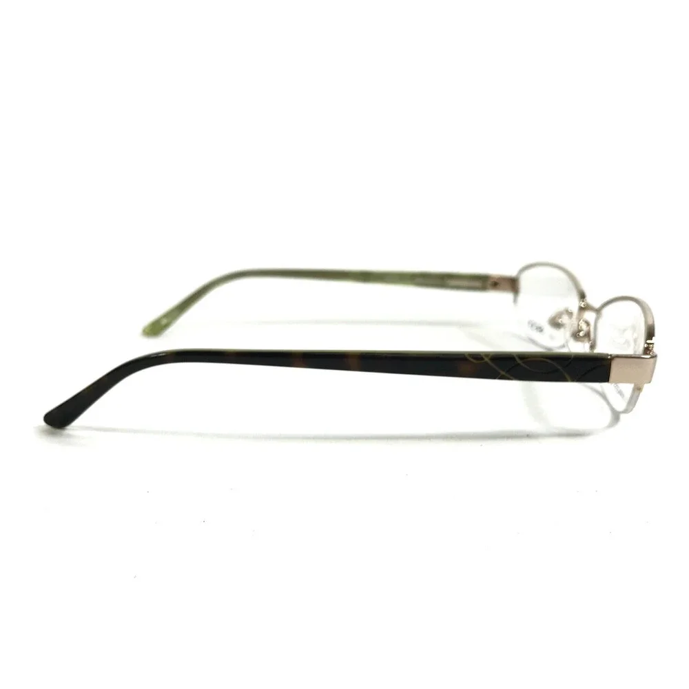 Adensco Eyeglasses Frames DENISE FJ4 Pale Gold Brown Tortoise Green 52-17-135